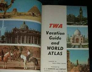 TWA TRANS WORLD AIRLINES URLAUBSFÜHRER und ATLAS 1956 GEBUNDEN SAMMLERSTÜCK  - Bild 1 von 12