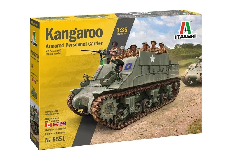 Italeri 6551 1/35 Military Model Kit WWII Armored Personnel Carrier Kangaroo APC - Image 1 of 1