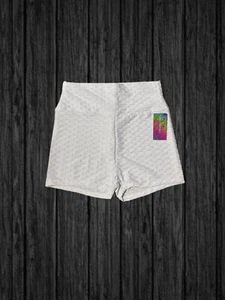 Women’s Shorts Size Large NWT Yoga Shorts High Waisted Anti-Cellulite Textured - Picture 1 of 4