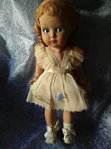 BAMBOLA ANTICA ANNI 40/50 ALTEZZA 40 CM c. Vintage Doll Anni Quaranta Cinquanta - Foto 1 di 14