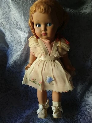 BAMBOLA ANTICA ANNI 40/50 ALTEZZA 40 CM c. Vintage Doll Anni Quaranta Cinquanta - Immagine 1 di 4