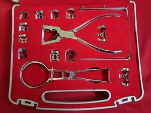 Rubber Dam Kit Set 15 Pieces Dental Filling Instruments Set Complete W/Case - Picture 1 of 4