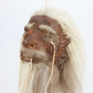 ¡Réplica! Colgante de espejo cabeza retráctil Shrunken Head Tsantsa Ecuador Jivaro decoración - Imagen 1 de 2