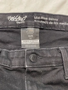 Mossimo Women’s Mid Rise Skinny Jeans, Power Stretch, Size 10R - Picture 1 of 7