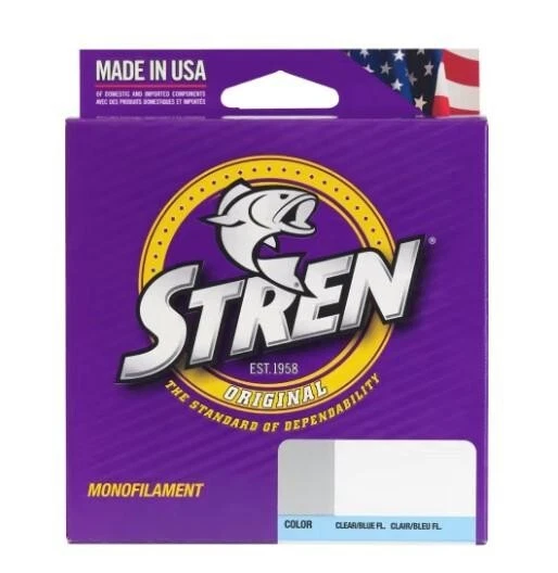 Stren Original 4lb Clear Blue Fluoroscent Mono 330 Yard Fishing Line  BR19 - Image 1 of 1