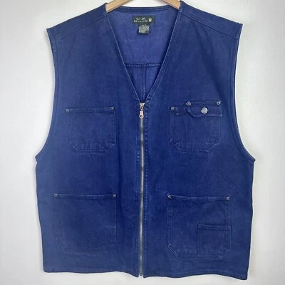 Denim Jean Vest  XL Western Trucker CZ Basics - Image 1 of 4