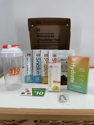 310 Nutrition - Kit de inicio de batido de reemplazo de comidas todo en uno - Rico en fibra Foto 1 de 4