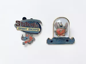 Disney WDW Stitch’s Great Escape Pins - Attraction Logo & Bubble Dome - Lot of 2 - Picture 1 of 7