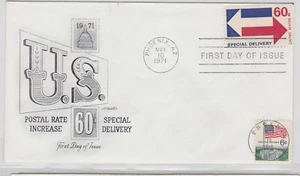 TurtlesTradingPost- Special Delivery 60 Cent 1971 #E23 FDC Artmaster Cachet - Picture 1 of 2