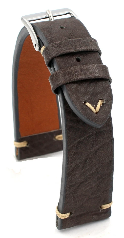 Винтажный кожаный ремешок для часов ручной работы Sulla Record Германия 18 мм 20 мм 22 мм - Изображение 1 из 1