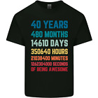 40th Geburtstag 40 Jahre Alt Herren Baumwolle T-Shirt