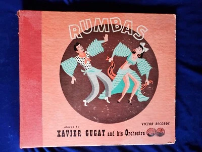 Xavier Cugat And His Orchestra Rumbas 78 RPM 4 Record Box Set RCA Victor - Image 1 of 2