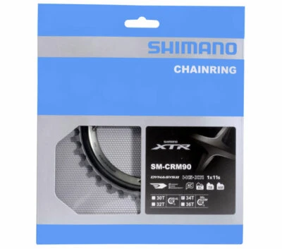 Plato gris Shimano XTR SM-CRM90 1x11 velocidad 34T FC-M9000 FC-M9020 Foto 1 de 2
