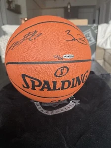 Lebron James & Dwyane Wade Dual Signed Basketball Limited Edition 105/136 - Picture 1 of 3