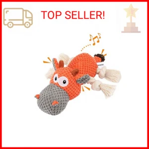 IOKHEIRA Dog Plush Toy for Large Aggressive Chewers,Indestructible Dog Squeaky T - Picture 1 of 2