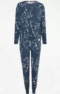 Pijama de mujer Disney Winnie The Pooh azul talla 12-14 - Imagen 1 de 5