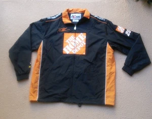 Vintage Y2K Chase Authentics NASCAR Home Depot Windbreaker Jacket Blue Nylon L - Picture 1 of 7