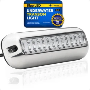 Underwater Light for Boat, LED Underwater Transom Light, Boat Cockpit Light 12V - Picture 1 of 8