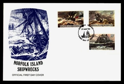 DR WHO 1982 ISLA NORFOLK FDC NAUFRAGIO CACHET COMBO R16298 Foto 1 de 2