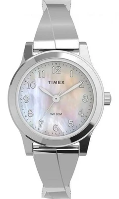 Timex TW2V51200 Main Street relógio feminino quartzo prata aço inoxidável mostrador esfregão - Imagem 1 de 2