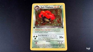 Dark Vileplume 1st (First) Edition, 13/82 Team Rocket (1998), MP w/ Swirl - Picture 1 of 3