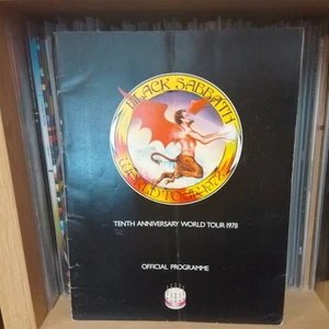 Black Sabbath - 10th Anniversary World Tour - 1978 Official Programme Van Halen - Picture 1 of 13