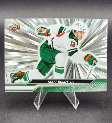 Matt Boldy 2023-24 Upper Deck Silver Outburst #89 Minnesota Wild - Image 1 of 4