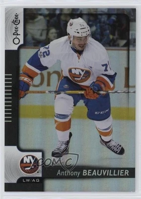 2017-18 O-Pee-Chee Black Rainbow Foil /100 Anthony Beauvillier #49 - Image 1 of 2