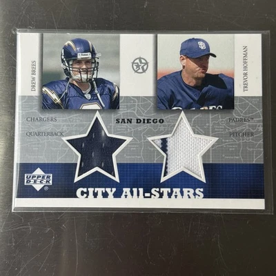 2003 Upper Deck 圣地亚哥城全明星球衣 Brees/Hoffman — 第 1/4 张图片