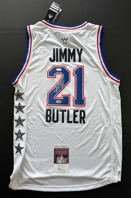 Jimmy Butler Signed 2015 NBA All Star Game Jersey JSA/PSA COA #21 Bulls Warriors - Image 1 of 4