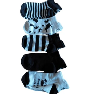 Schwarz-Weiß Socken 5 Paar Gr. 27-31 Baumwolle Synthetik - Bild 1 von 1