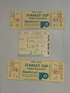 1972-73 Philadelphia Flyers Stanley Cup Finals Home Game 6 Tickets NHL Hockey - Picture 1 of 6