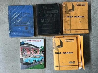 Manual de servicio original Studebaker 1959-1960 tienda de automóviles de pasajeros tapa dura Foto 1 de 4
