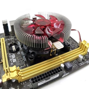 Do Intel LGA775/1156/1155 AMD AM2/AM2+/AM3 Dual Fan CPU Cooler Radiator Cichy - Zdjęcie 1 z 5
