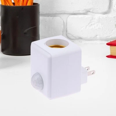 E27 Light Bulb Holder Kitchen Storage Room Hotel Infrared Sensor Lamp Socket - Image 1 of 4