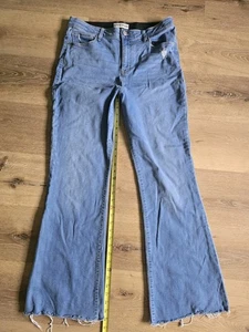Knox Rose Distressed roher Saum Bootcut Damengröße 14 helle Waschung Denim Jeans - Bild 1 von 5