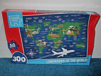 LANDMARKS OF THE WORLD - 300 LARGE PIECE JIGSAW PUZZLE - NEW & SEALED - RARE - Image 1 of 4