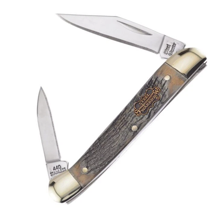 Cuchillo de bolsillo Frost Cutlery Little Copperhead cuchillas de acero inoxidable cuerno de carnero Foto 1 de 1