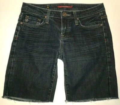 Women's Vigoss Cut Off Frayed Jeans Shorts Size 5 Distressed Stretch Denim  — 第 1/4 张图片