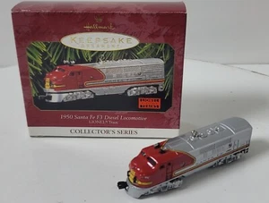1950 Santa Fe F3 Diesel Locomotive Ornament by Hallmark from 1997 Lionel - Picture 1 of 12