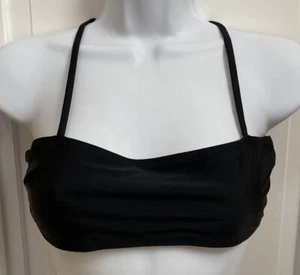 NWT, WOMEN'S Black Misguided Square Neck Sporty X Back Bikini Top NWT Size 6 - Picture 1 of 3