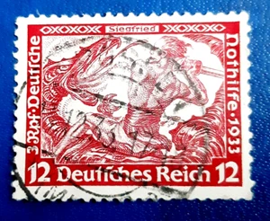 Stamp Germany Deutsches Reich Wagner 12 Pfennig 1933 Mi. Nr. 504 (27097) - Picture 1 of 3
