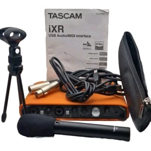 Tascam iXR USB Audio/Midi Interface & Tascam TM60 Microphone - Untested - Picture 1 of 16