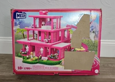 Open Box Mega Mattel Barbie The Movie Dreamhouse Building Block Set 1795 Pcs - Image 1 of 4