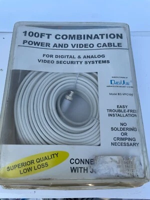 Digivue EC-VPC100 Security Power and video combination 100 Ft cable. New in box - Image 1 of 2