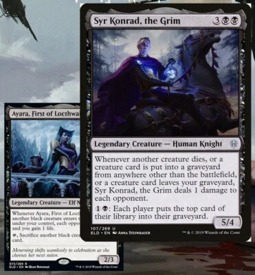 Syr Konrad, the Grim Commander Deck EDH MTG Magic Ready-to-Play Mono-Black - Image 1 of 4