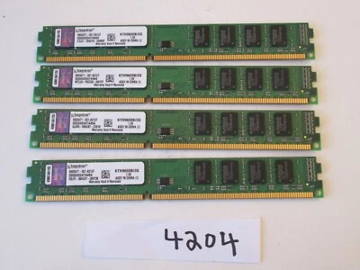 Kingston KTH9600B/2G 4x2Gb=8Gb PC3-10600 1333Mhz DDR3 Desktop Memory RAM (4204) - Image 1 of 2