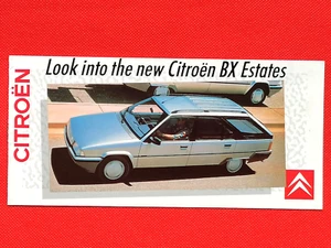 1986 CITROEN BX ESTATES Sales Brochure - BX 16RS, BX 19RD, BX 19TRS - Mint - Picture 1 of 5