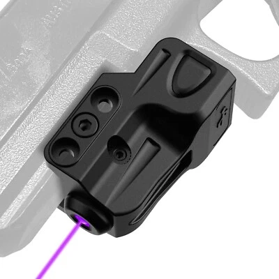 GMCONN Low Profile Purple Laser Sight Rechargeable USB Gun Pistol Picatinny Rail