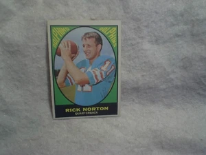 1967 Topps Rick Norton Rookie Football Karte #77, Mami Dolphins AFL, Kentucky QB - Bild 1 von 3